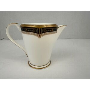 Noritake Gold and Sable 9758 Bone China Creamer Pitcher Japan Art Deco